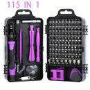 Juego de Destornilladores de Precisión 115 en 1, Kit de Herramientas para Reparación Electrónica con Bits Magnéticos Micro para iPhone, Computadora, PC, Portátil, Teléfono, Mac, Tableta, Bricolaje Doméstico, Consolas de Juegos, Gafas, Reloj, Timbre, etc