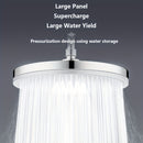 1pc Cabezal de Ducha Circular con 6 Modos de Rociado, Diseño Colgante Ajustable, Plástico Duradero y Ahorrador de Agua para Baños Modernos