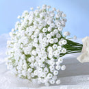 15 ramos de flores artificiales de gypsophila, 450 flores en total, tallos falsos de alta calidad con antioxidantes y textura realista, decoración para hogar, oficina, jardín, terraza, bodas y fiestas de compromiso, sin necesidad de electricidad o pilas