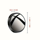 2 espejos de punto ciego ajustables 360 grados, espejos laterales redondos de alta definición, lente asférica de fibra de vidrio, ajuste universal para seguridad vehicular, modo sin energía