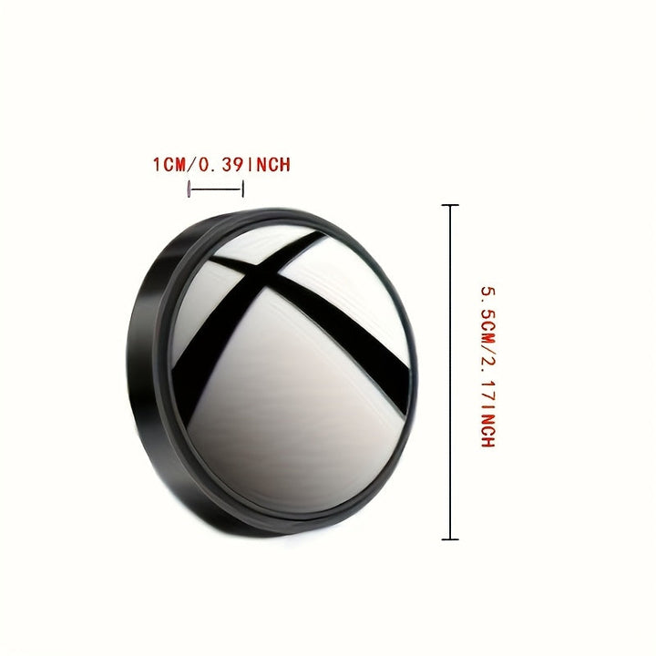 2 espejos de punto ciego ajustables 360 grados, espejos laterales redondos de alta definición, lente asférica de fibra de vidrio, ajuste universal para seguridad vehicular, modo sin energía