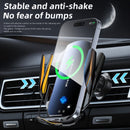 Soporte para Teléfono de Carga Inalámbrica Mejorado para Coche – Carga Rápida, Montaje en el Tablero Manos Libres para iPhone y Samsung Android, Material ABS, Forma Ovalada, Compatible con la Mayoría de Vehículos