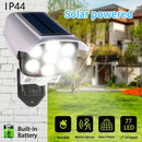 1 pieza de luz de calle solar KEWEN con sensor de movimiento, luz LED para patio con cámara simulada, alimentada por energía solar, voltaje de funcionamiento ≤36V, para entrada, pasillo, jardín, luz de pared de inducción de cuerpo humano, luz inteligente