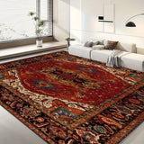 1pc Alfombra con Estampado Retro, Ideal para Cocina, Pasillo, Entrada de Dormitorio, Baño, Sala, Interior/Exterior, Puerta Principal, Estudio, Fondo Antideslizante, Lavable a Máquina y Engrosada