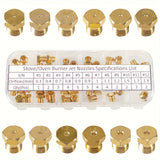 Kit de Conversión de Boquilla de Chorro para Estufa/Horno de Cobre STPCTOU de 36 piezas, Puntas de Rociador de Gas M6x0.75mm, Piezas de Repuesto para Propano LP y Gas Natural, Rango de Orificio de 0.3-1.9mm