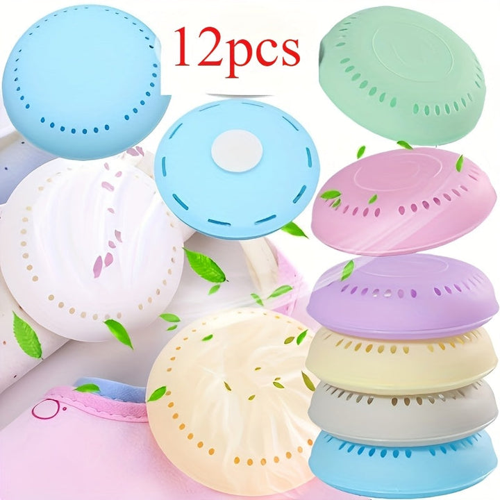 12 tabletas aromáticas + 2 cajas de tabletas ambientadoras con aroma a lavanda y rosas - Desodorante de larga duración ideal para hogar, auto, baño, armario y clóset - Desodorante sólido comprimido con estuche adicional