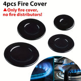 Juego de 4 Tapas Sabaf para Estufas de Gas - Opciones Plana/Cóncava, Material Duradero, Ideal para Accesorios de Quemador de Horno y Cabeza de Estufa, Protectores de Tejedoras