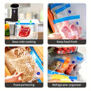 Bolsas de sellador de vacío, bolsas de embalaje doméstico de grado alimenticio selladas, 3 tamaños de bolsas de comida de vacío disponibles, bolsas de almacenamiento de comida de vacío reutilizables para almacenamiento de comida y cocción de vacío, bolsa