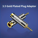 Adaptador de 3,5 mm a 6,5 mm de Riksoin, enchufe chapado en oro, reducción de ruido, accesorio musical universal para guitarra, piano digital, micrófono, altavoces, amplificador, aleación, gris, sin alimentación.