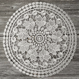 Juegos de Manteles Redondos Europeos de Lujo Resistentes al Calor - Alfombrillas Premium de Poliéster para Platos Calientes, Decoración Elegante para Comedor, Posavasos y Lámparas