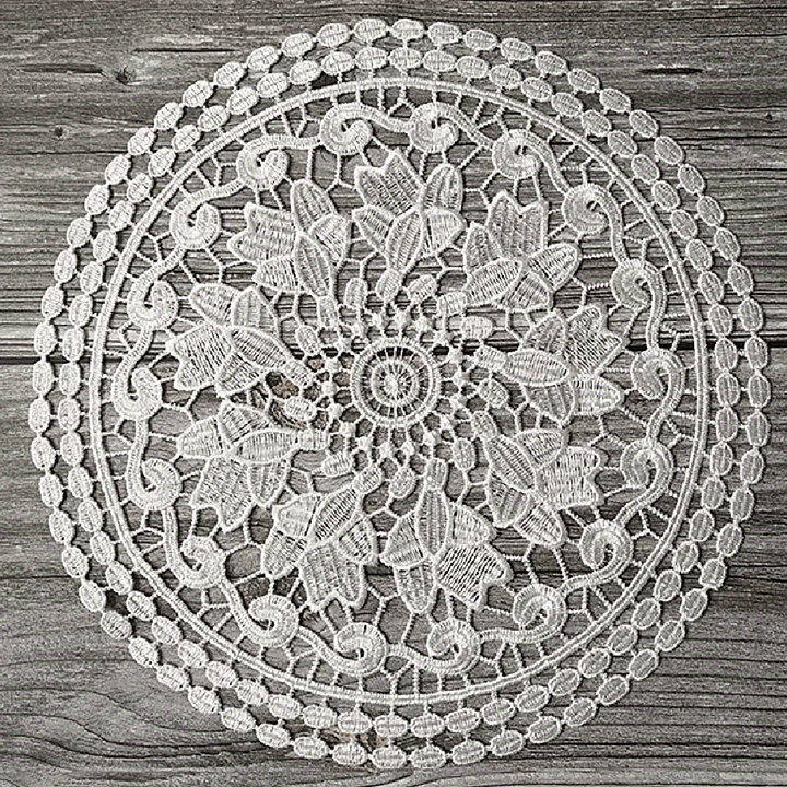 Juegos de Manteles Redondos Europeos de Lujo Resistentes al Calor - Alfombrillas Premium de Poliéster para Platos Calientes, Decoración Elegante para Comedor, Posavasos y Lámparas