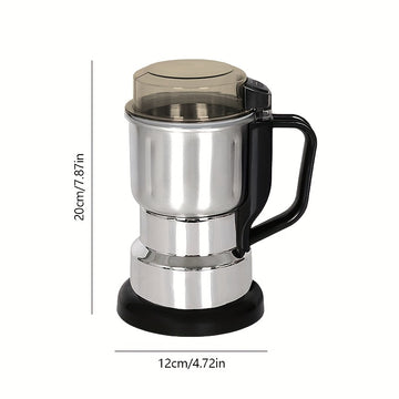 Molino de alta potencia mejorado de 1 pieza, 25000 RPM de velocidad ultra alta, enchufe de 110V para EE. UU., acero inoxidable y motor eléctrico, gran capacidad para café, nueces, especias - Perfecto para mezcladores y molinos de cocina, no necesita bate