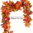 1 unid. Guirnalda de hojas de arce artificial, 3D, para decoración de exteriores en Acción de Gracias y Navidad, sin necesidad de energía, perfecta para jardines y césped, decoración de vacaciones, decoración de hojas de arce.