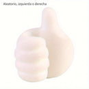 Gancho Adhesivo Creativo para Pulgar sin Rastro, Gancho Adhesivo Pequeño para Llaves, Hub de Almacenamiento de Cables de Datos, Ganchos de Utilidad