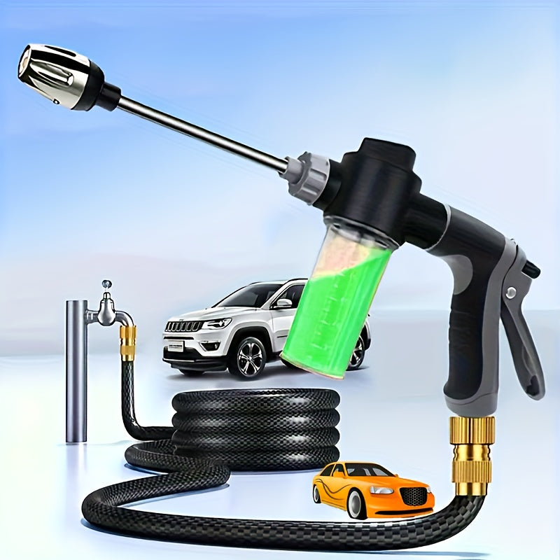 Lavadora de alta presión Lightning | Pistola de agua portátil, fuerza de pulverización 2x más fuerte, fácil de usar para mujeres/ancianos, mango antideslizante, ideal para lavado de autos y riego de plantas, herramienta de riego de plantas | Mango ergonó