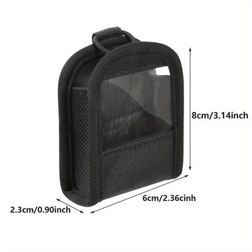 Mochila transmisora de guitarra negra - Correa ajustable, varias opciones de antenas, cierre de cremallera seguro para guitarra de bajo e instrumentos, equipo de músico, diseño elegante, construcción duradera