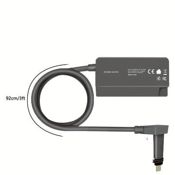 Adaptador Ethernet Starlink para Internet Satelital Rectangular Gen 2, Conector SPX a RJ45, Adaptador Ethernet V2 con Conexión Externa Rápida y Estable por Cable