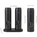1pc/2pcs opción, molinillo eléctrico de sal y pimienta recargable con luz LED, ajuste de molienda, gran capacidad, ideal para cocina hogareña, barbacoas, restaurantes o regalo de boda