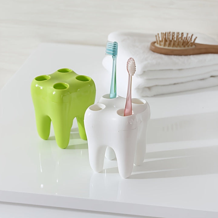 [Creative Design Toothbrush Holder] Portacepillos Multifuncional con Diseño Creativo de Dibujos Animados - 1 ud Estante de Almacenamiento de Escritorio para Cepillos de Dientes y Accesorios - Organizador de Baño Independiente