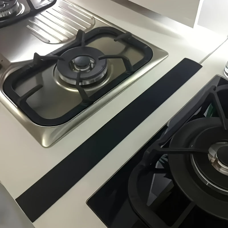 Cubierta de Silicona para Hueco de Estufa Resistente al Calor Protector de Encimera de Estufa Sellador de Hueco para Horno Gabinete de Cocina y Encimera de Estufa, Fácil de Limpiar