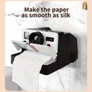 Portarrollos de papel higiénico creativo, soporte para caja de pañuelos sin marcas, plástico, autoadhesivo, con instrucciones de instalación e instalación gratuita incluida