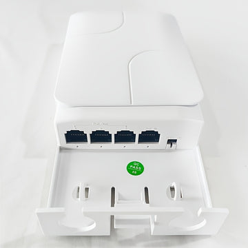 Extensor PoE de Alta Calidad para Exteriores 1 a 3, Repetidor PoE de 100Mbps con 2.54cm y 3 Salidas, Plug and Play, Funciona para Cámaras CCTV