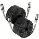 2 piezas de cables de micrófono XLR de alta calidad de 98 pies, extra largos para actuaciones al aire libre y fiestas, ideal para la temporada de graduaciones, regalos de cumpleaños, karaoke, equipo de podcast, micrófonos ASMR, micrófonos para PC, utiliz