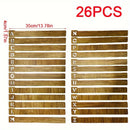 Juego de 26 separadores de vinilo de alta calidad de madera para discos de vinilo - Organizados alfabéticamente para almacenar su colección de música (Separadores de discos sólidos)