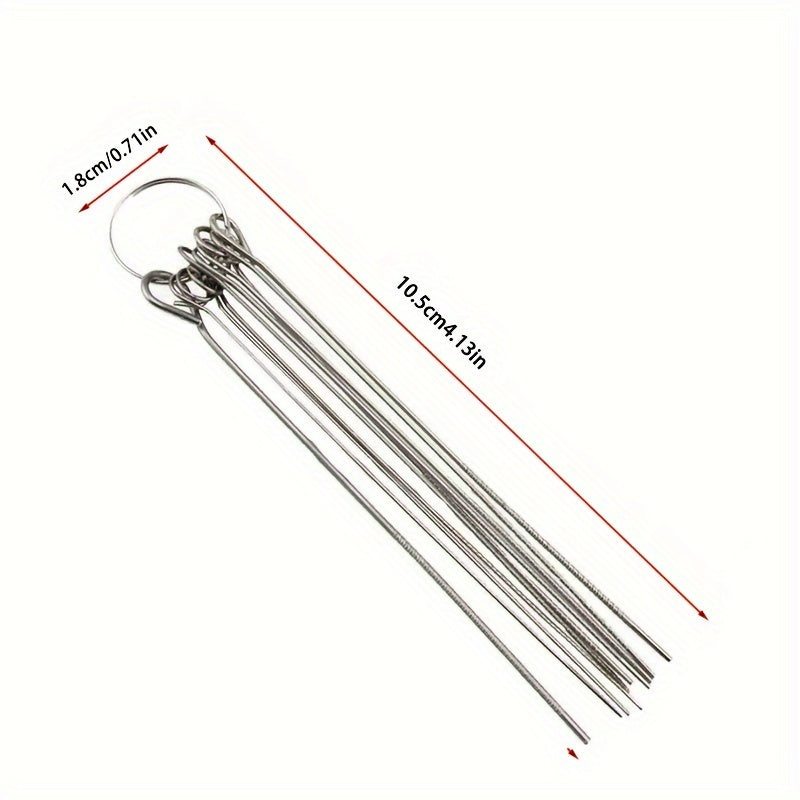 Kit de limpieza de cabeza de ducha de acero inoxidable: 10/30pcs agujas de limpieza de tamaños múltiples para una limpieza y desincrustación fáciles - Adecuado para uso doméstico y al aire libre