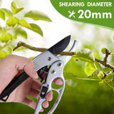 Tijeras de Podar de Jardín de Acero al Carbono de 20mm con Mango Ergonómico Antideslizante – Herramienta de Recorte Manual de Estilo Clásico para Ramas, Arbustos y Árboles Frutales – 1pc, Herramienta de Podar para Jardín | Tijeras de Recorte de Precisión
