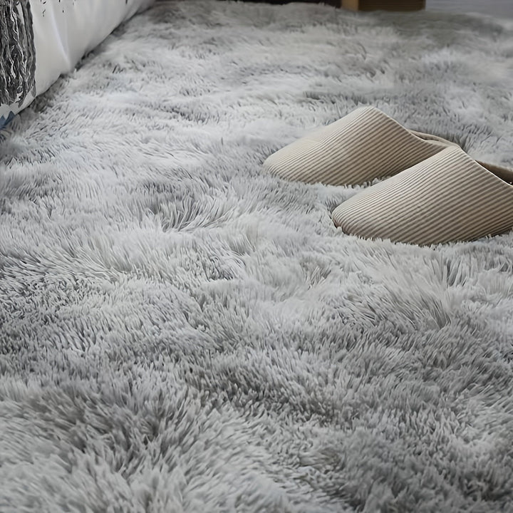 Alfombra de área suave y esponjosa de lujo, antideslizante, lavable a máquina, fibra de poliéster, tejido de punto, liviana para interiores, ideal para sala y dormitorio, decoración para San Valentín, Janucá, Día del Padre y Día de la Madre