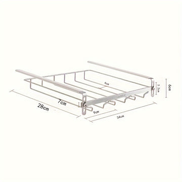 Estante para copas de acero inoxidable