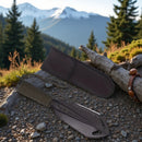 Palas Multiusos 8 en 1 de Metal Resistente con Hoja Forjada Precisamente - Herramienta para Camping, Jardinería y Limpieza de Autos, Equipo Portátil de Supervivencia al Aire Libre para Senderismo, Mochileros y Aventuras Exteriores