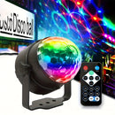 1pc Trae la fiesta a la vida con luces de bola de discoteca RGB activadas por sonido - 7 modos de control remoto, perfecto para fiestas de baile en casa, bares, karaoke, decoración del hogar, sala de estar, Halloween, Navidad, decoración de bodas, decora