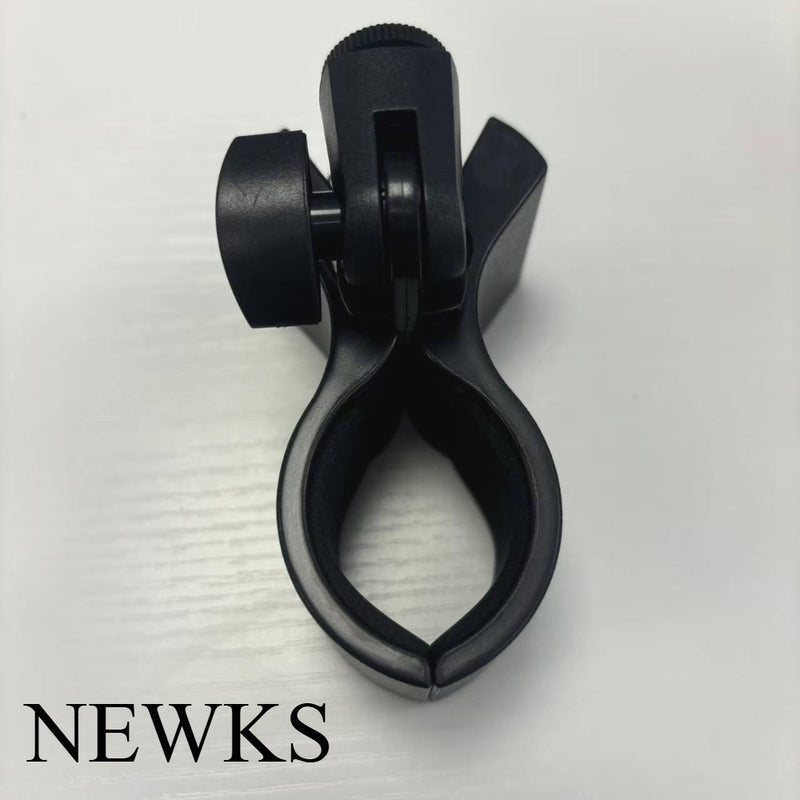 Clip de micrófono NEWKS - Soporte de micrófono ajustable y duradero de ABS para micrófonos de diámetro 32mm-60mm, con adaptador masculino de 5/8" a femenino de 3/8", ideal para grabación y transmisión, podcasting y uso profesional.