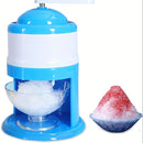 Máquina manual para hacer conos de nieve y hielo raspado - Hecha de plástico ABS, en azul y blanco, perfecta para reuniones de verano y uso doméstico, no requiere electricidad.