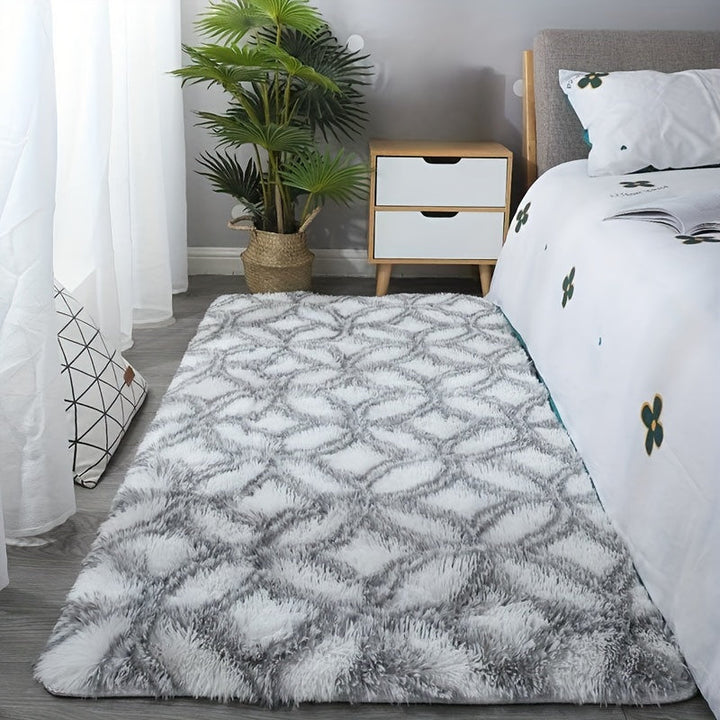 1pc, Alfombra Suave y Esponjosa para Sala de Estar, Dormitorio, Habitación, Juego, Mesa de Café/Té, Multiusos: Colchoneta de Fitness/Yoga, Tapete para Batería o Picnic/Camping, Ligera y Fácil de Doblar, Diseño en Forma de Anillo, Decoración para Hogar