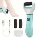 Amoladora eléctrica recargable USB, dispositivo de eliminación y protección para pies en color beige claro, máquina de belleza para el hogar