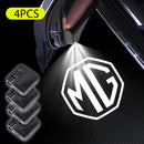 Luces Decorativas para Coche - 4 Piezas con Logo MG, Encendido Automático al Abrir Puerta, Blanco, Universal para Autos, Regalo Perfecto para Hombres y Mujeres, Sin Batería Incluida, Iluminación de Apertura, Diseño Elegante, Carcasa Texturizada, Accesori