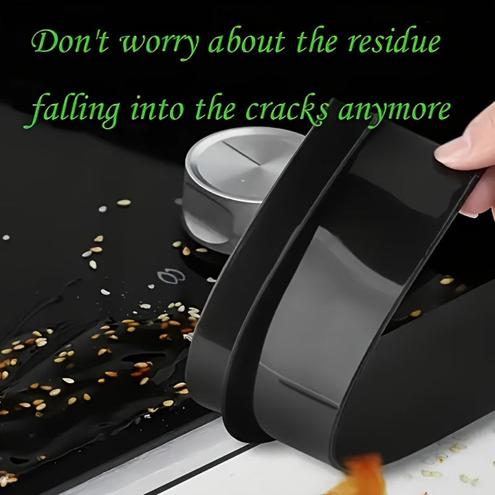 Llenador de espacios de silicona para armarios de estufa - Cinta de calafateo resistente a altas temperaturas para estufas de gas, material resistente al calor no adherente, fácil de aplicar y quitar, se ajusta a armarios estándar, protector de superfici