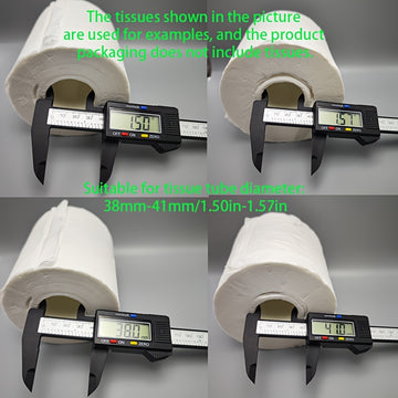 Soporte para papel higiénico de gato negro, compatible con tubos de 38mm-41mm/1.50in-1.57in, el papel higiénico en la imagen es solo ilustrativo, producto no incluye papel