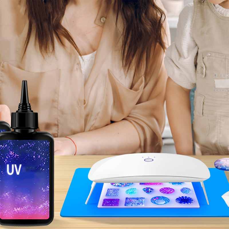 Linterna para Uñas - Ajustes de Temporizador 60/90/150S, Herramienta Profesional para Manicura y Pedicura, Diseño Portátil y Plegable para Moldes de Resina y Creación de Joyería