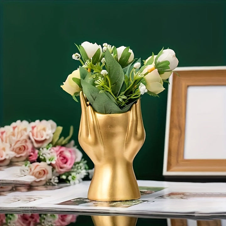 Jarrón de Resina con Cara Chic - Decoración Versátil para el Hogar y la Oficina para Sala de Estar, Estudio o Escritorio | Perfecto para Halloween, Navidad, Pascua, Acción de Gracias