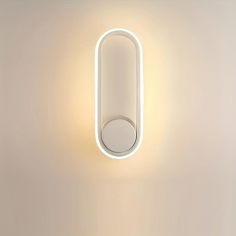 Luces de pared LED para interiores con cambio de temperatura de 3 colores, luminaria moderna para pasillos, salón, cocina y garaje