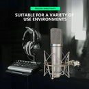 Micrófono de condensador metálico U78 - Micrófono profesional para estudio y gaming con brazo ajustable, conector de 3.5 mm, sin necesidad de alimentación, para streaming, grabación de voz y podcasting - Diseño metálico duradero, equipo de grabación de v