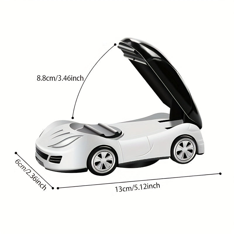 Soporte Plegable para Teléfono en Forma de Modelo de Coche, Soporte para Teléfono para Salpicadero de Coche con Rotación de 360 Grados, Soporte Universal para Móvil, Accesorios para Coche