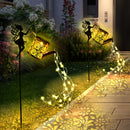 Botella de Agua Solar con Luz - Lámpara Mágica para Exteriores con Efecto de Rociador, Luz Suave y Flujo de Agua, Sensor Automático de Luz en Noche Oscura, Decoración de Cuento de Hadas para Jardín/Patio o Habitación Infantil