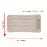 1 pieza de Alfombra Antideslizante para Baño, Tapete de Succión para Inodoro y Ducha en Casa, Almohadilla Masajeadora para Pies