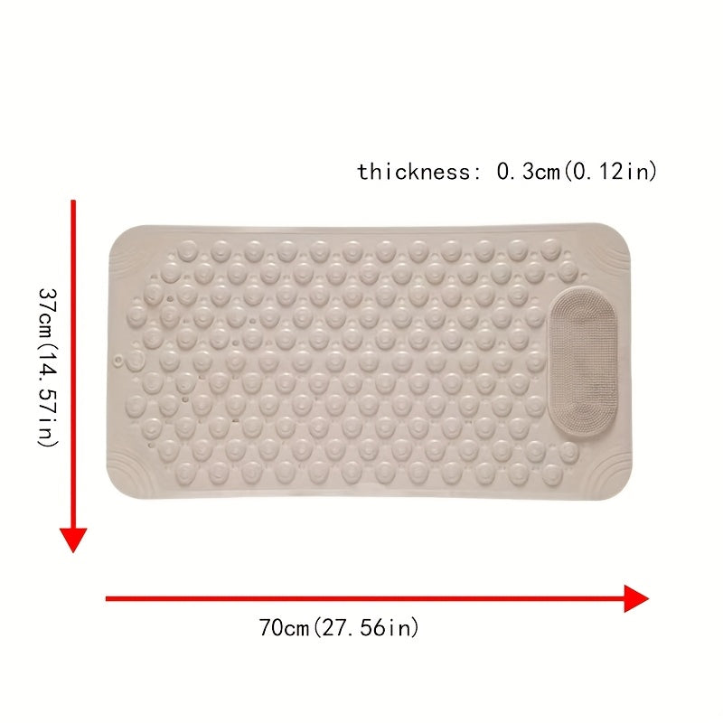 1 pieza de Alfombra Antideslizante para Baño, Tapete de Succión para Inodoro y Ducha en Casa, Almohadilla Masajeadora para Pies
