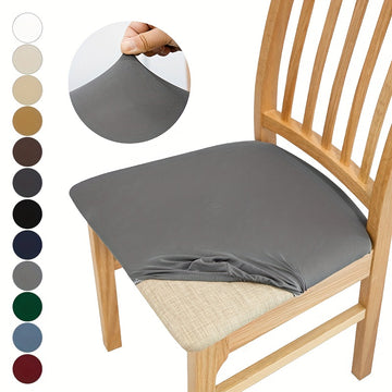 1 pieza, funda de cojín de silla de color sólido para todas las estaciones